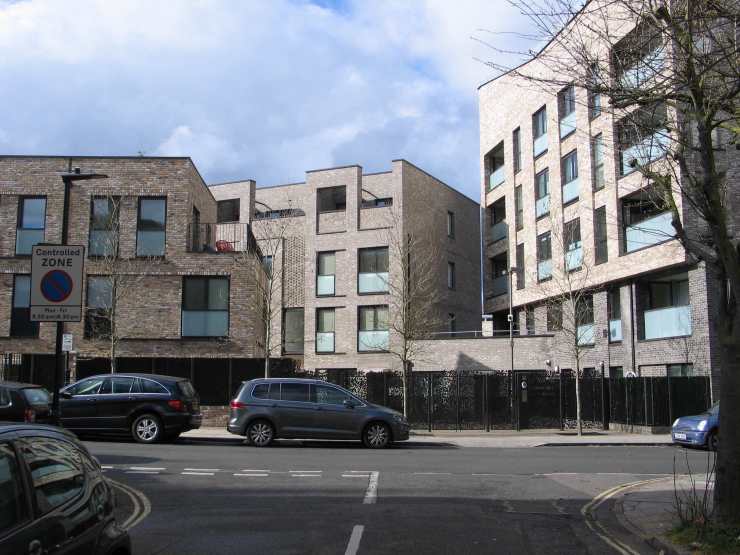 chaotic street scene