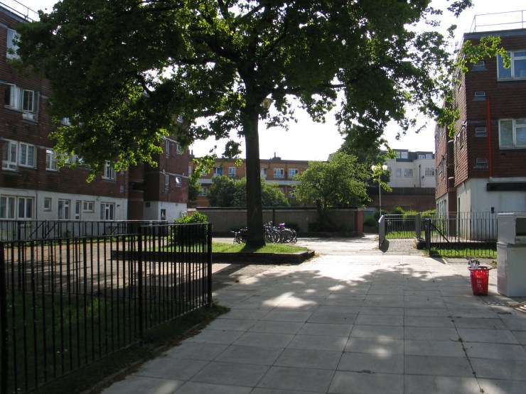 Entrance courtyard between Durston and Milverton